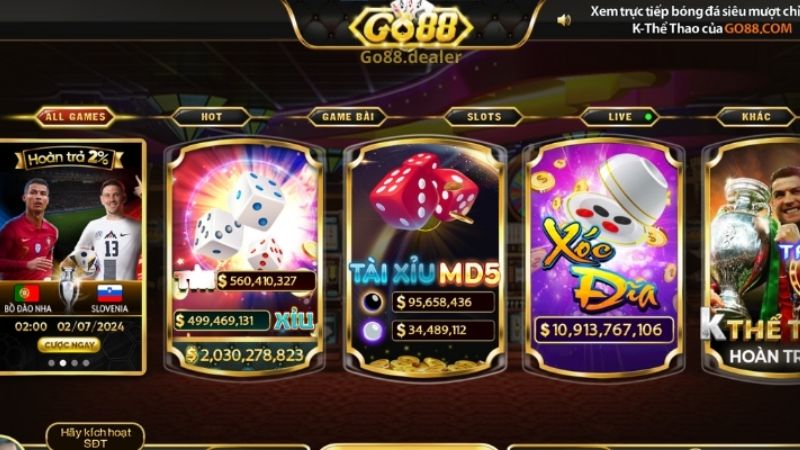 Giới thiệu tổng quan về Game bài Go88